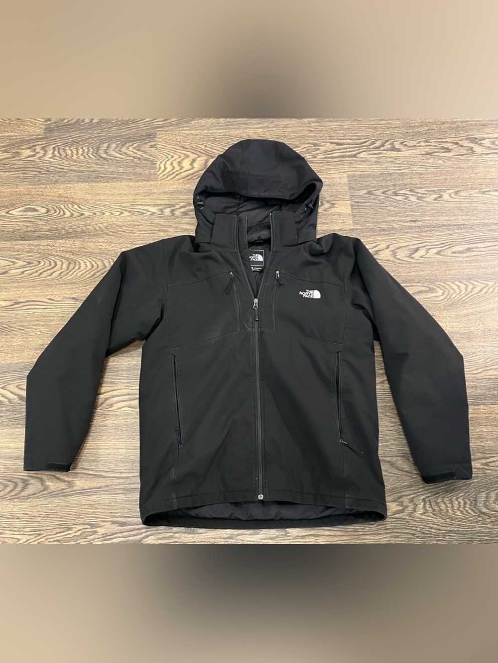 The North Face Black Hooded Softshell Rain Jacket